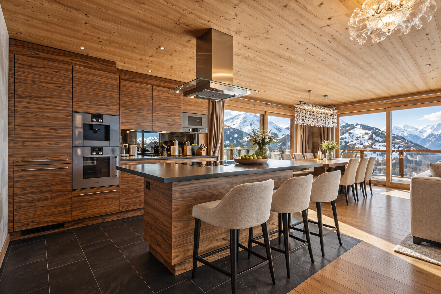 Domaine de deux chalets avec accès direct aux pistes, Gryon, Vaud