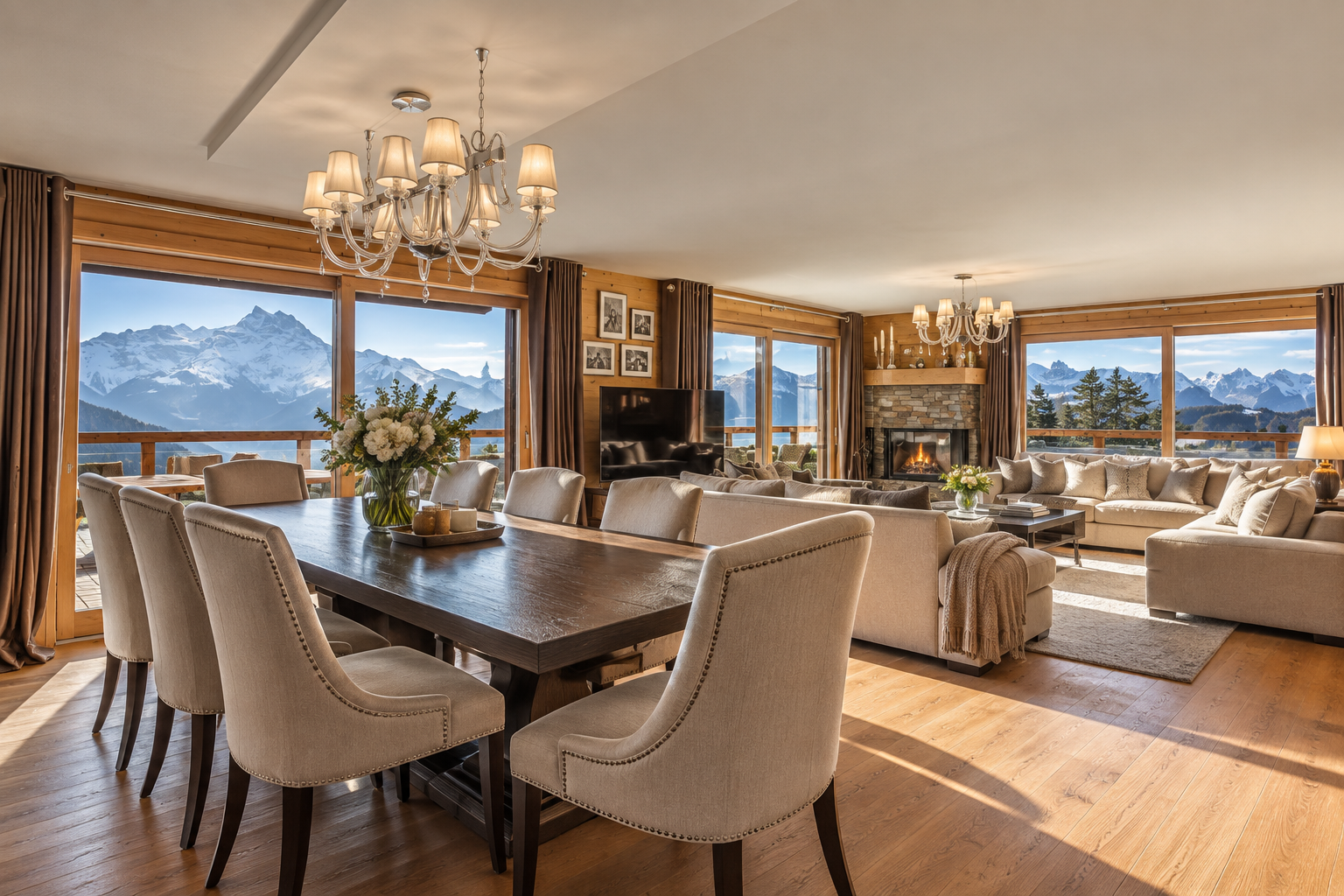 Domaine chalet en cadre alpin, Gryon, domaine skiable de Villars-sur-Ollon