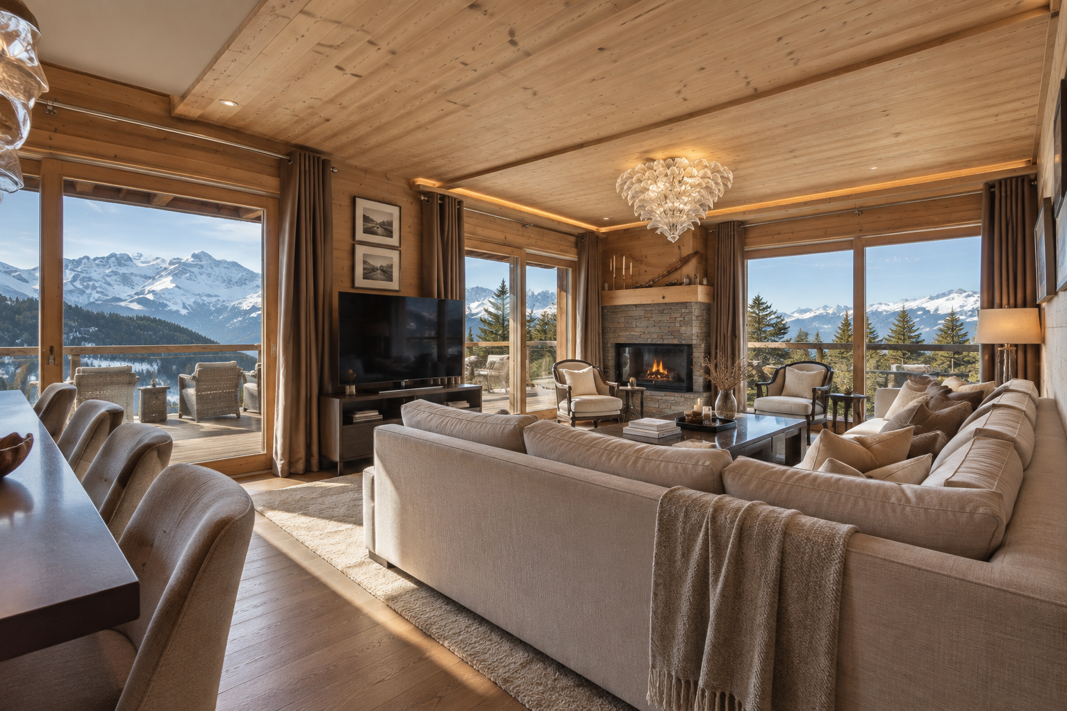 Espace bien-être privé avec piscine intérieure, chalet de ski à Gryon