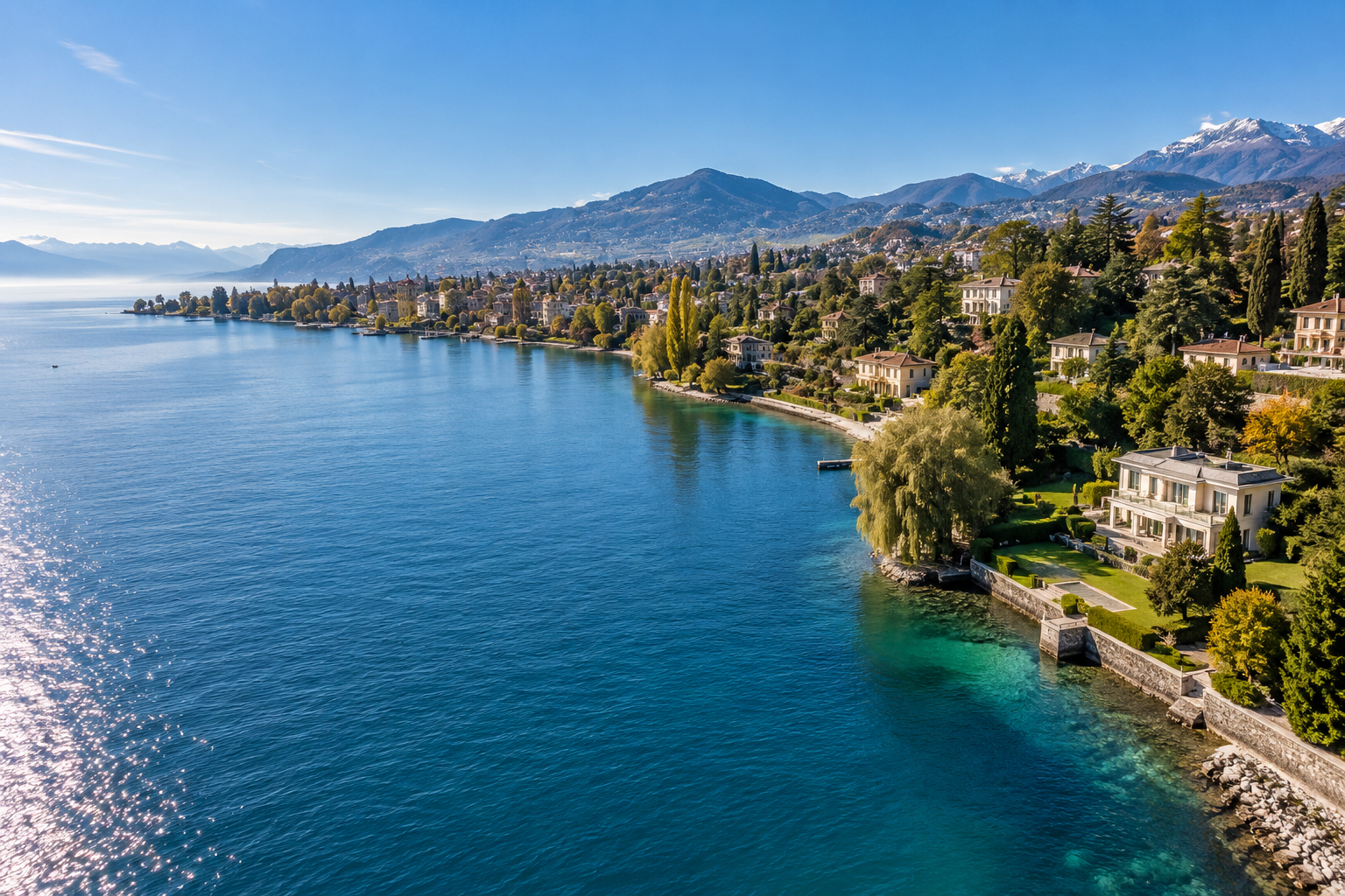 Ultra-confidential waterfront residence on Lake Geneva, Montreux, Swiss Riviera