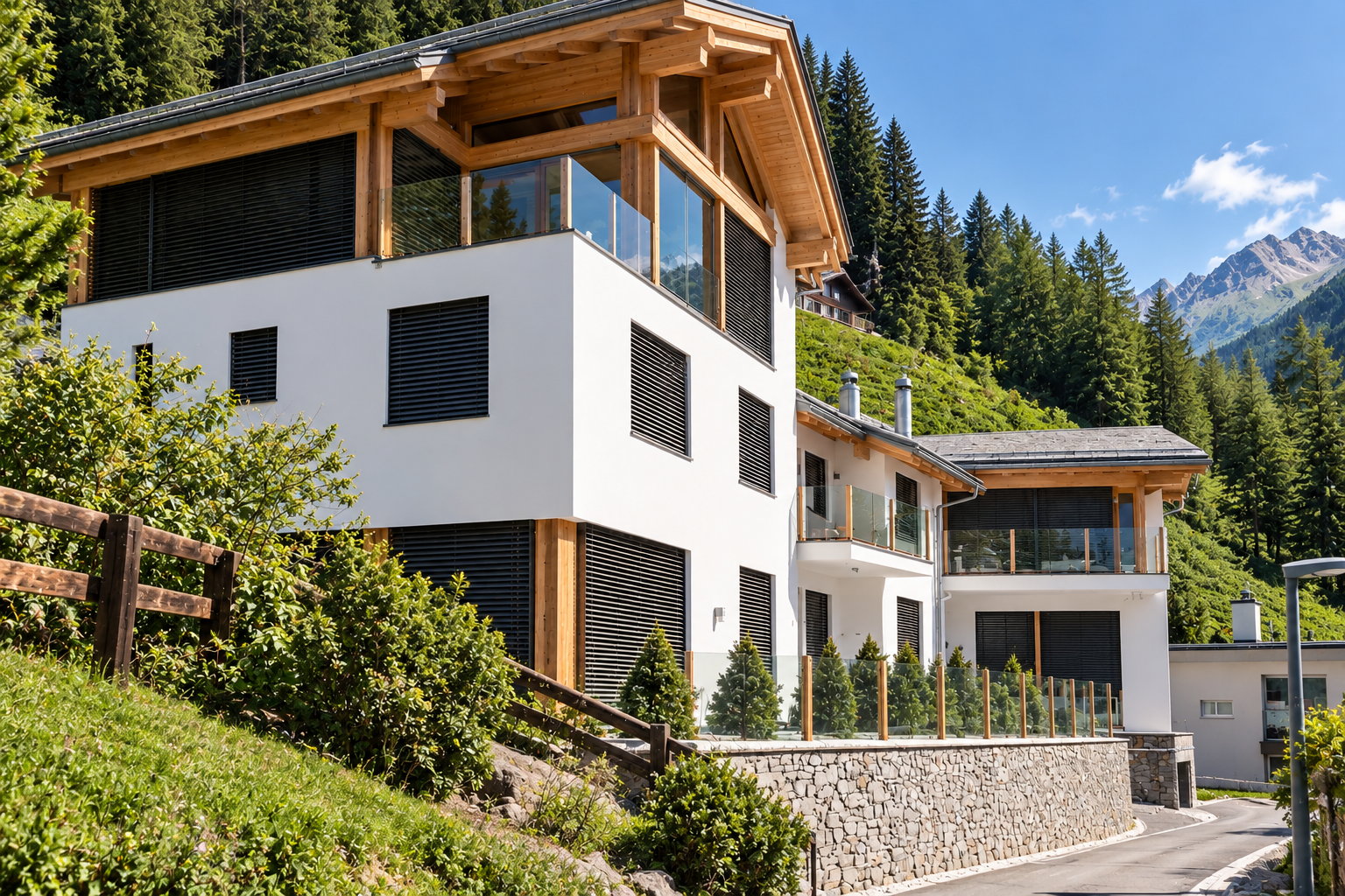 Trophy private residence exterior — St. Moritz Dorf