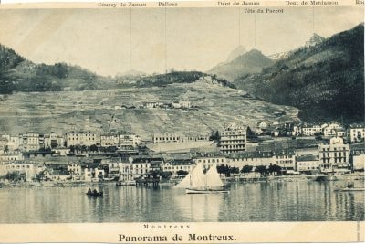 Riant-Château Montreux — séjour lumineux avec parquet et détails d'époque
